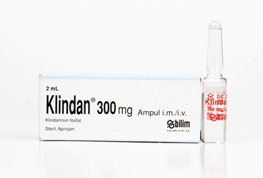 KLINDAN 300 MG/2 ML IM/IVENJEKSIYONLUK COZELTI ICEREN AMPUL (1 AMPUL)